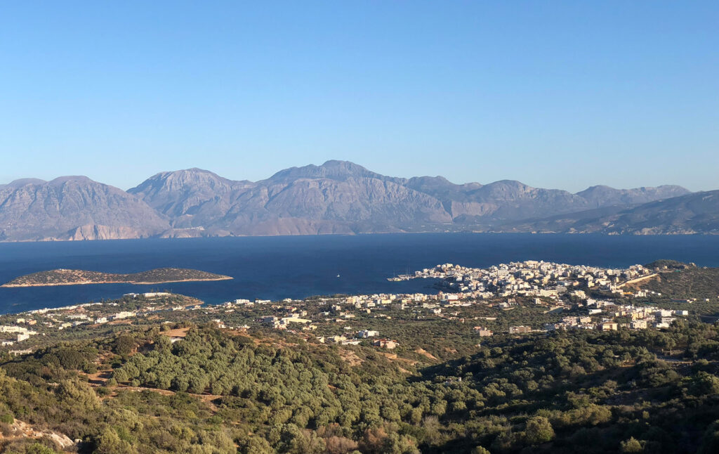 Panoramic View Of Agios Nikolaos From Our Organic Olive Grove Farm